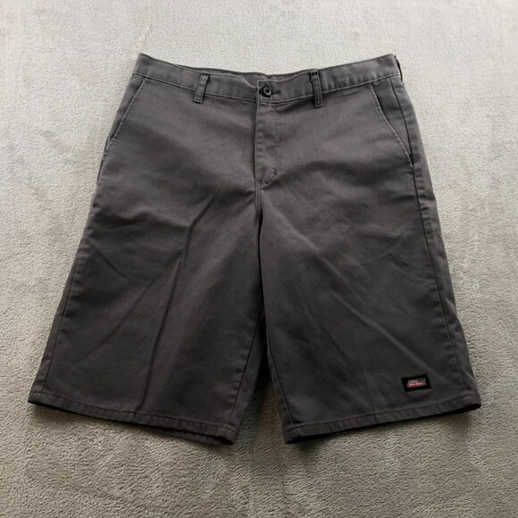 Dickies Mens Work Shorts Size 35W Chino Flaat Front Workwear Gray Classic Casual - Picture 11 of 12